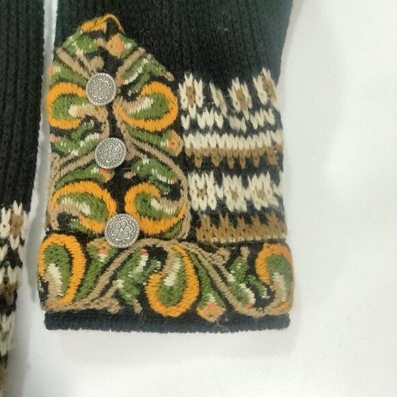 Vintage 80s Nordstrikk Knit Wool Cardigan Sweater Nordic Pewter Clasps F… - Picture 4 of 12